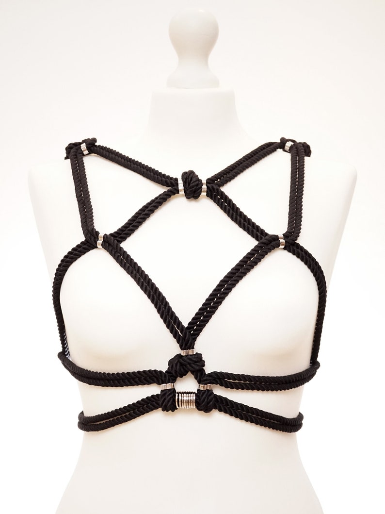 HOSHI Harness in Black Rope Bondage Shibari for Women Etsy Canada