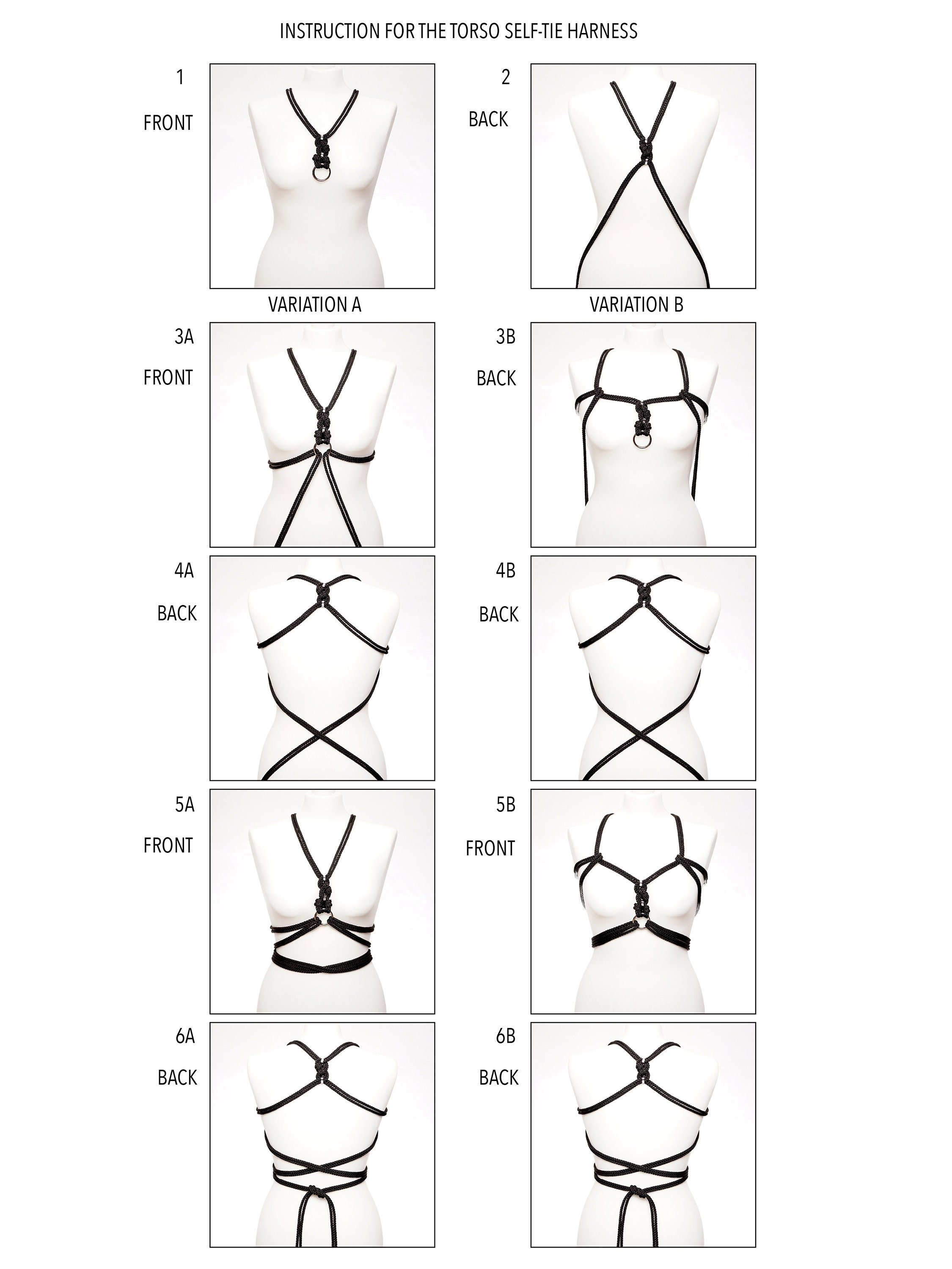 Basic shibari ties