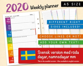 Almanacka 2020 veckor