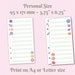 Filofax Personal Size Printables