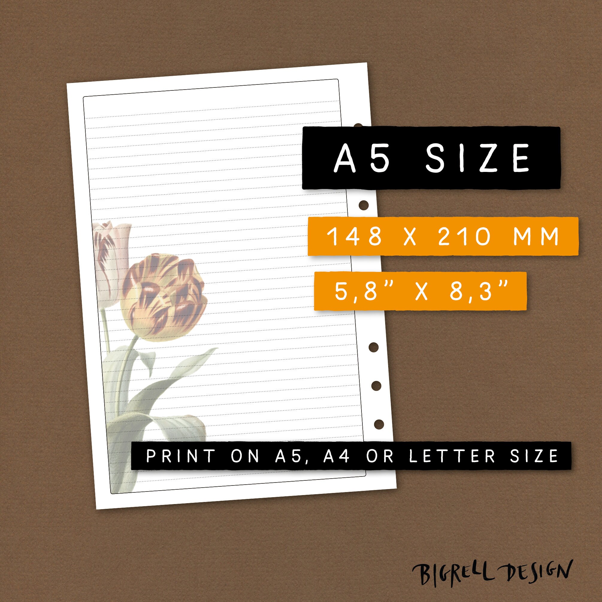 Notes. Editable Printable Notepaper and List Making Insert. Use Blank ...