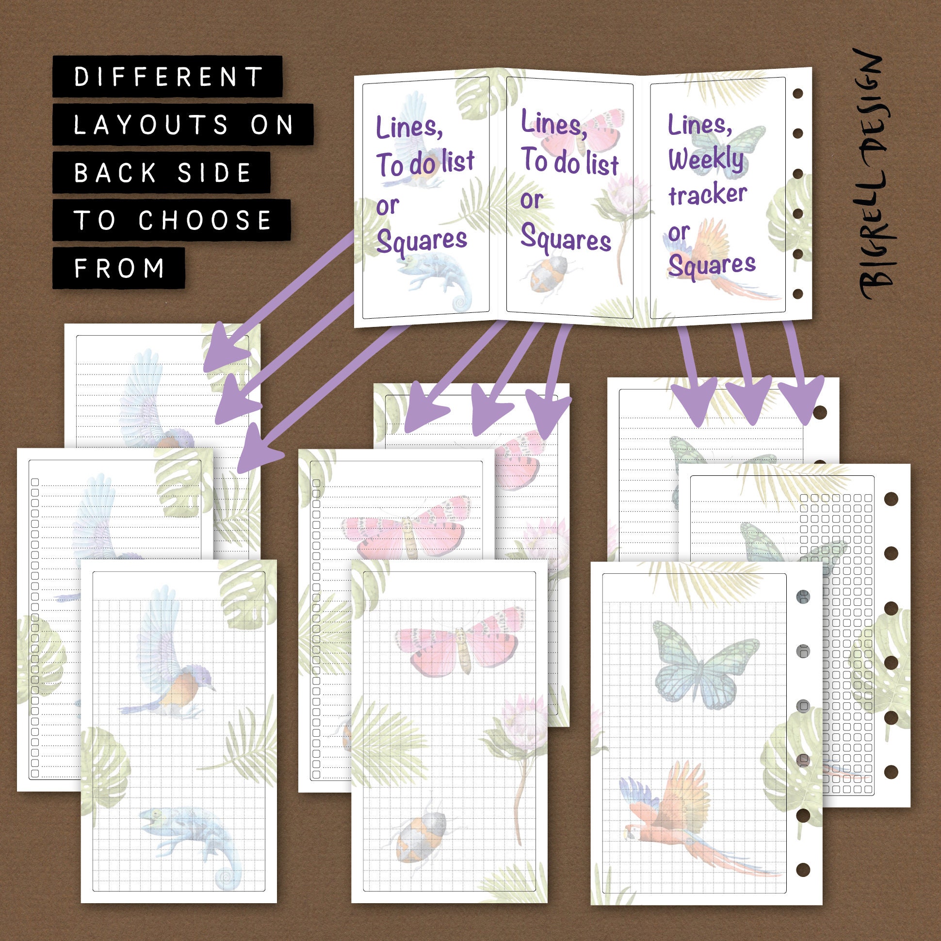 Editable Foldout Notes. Choose Your Own Layout – Lines, Grid, to Do ...