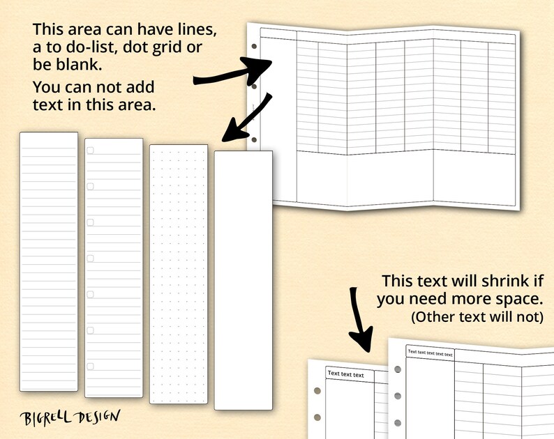 Fold Out Weekly Planner. Multiple Layout Options. Editable Printable ...