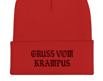 Krampus Greetings Beanie