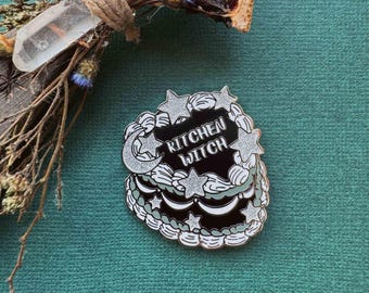 Kitchen Witch Cake Pin