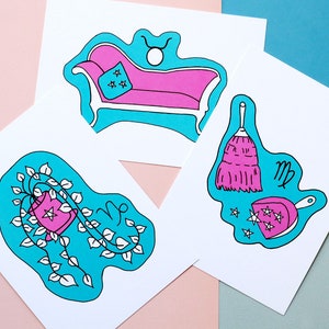 Thrifted Zodiac Prints