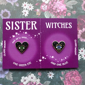 One Green Eye One Blue BFF Pin Set