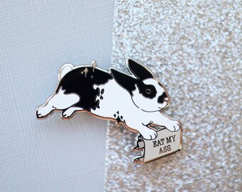 Eat My Ass Bunny Pin
