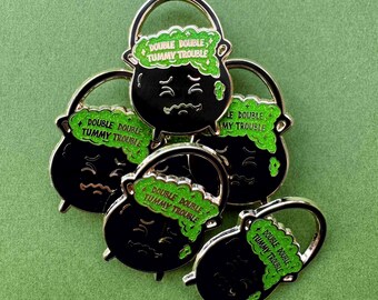 Tummy Trouble Cauldron Pin