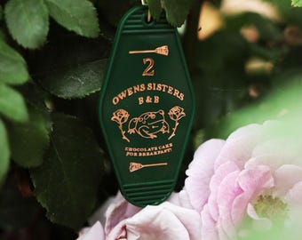 Magic Witch Sisters B&B Motel Keychain