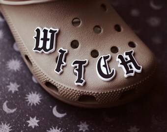 WITCH Letter Shoe Charm Set