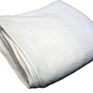 Cuddlz Blanco 48" x 48" (122cmx122cm) Toalla de Rizo Pañal para Adultos Pañal de Toalla de algodón Pañales Extra Grandes Incontinencia para Hombres o Mujeres