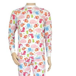Cuddlz Colourful Sea Creatures Pyjamas - 2 piece set