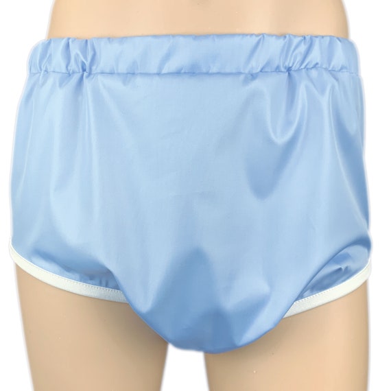 Cuddlz Blue Crinkle Bum Pull up Adult Incontinence Pants for Men
