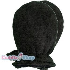 Cuddlz Schlichte schwarze Fleece gepolsterte Handschuhe Erwachsene Größe Handschuhe für Männer oder Frauen