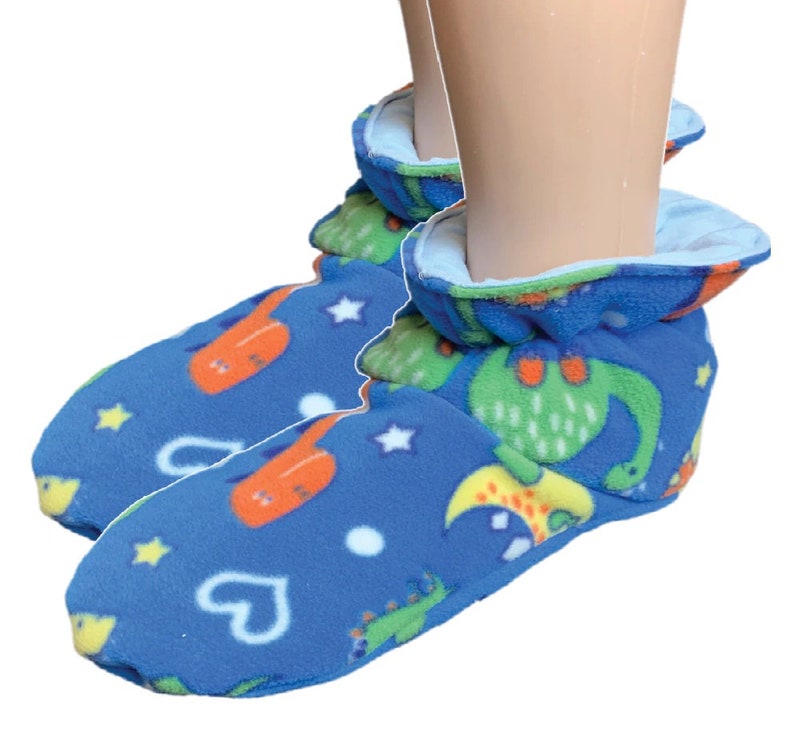 Cuddlz Fleece Adult Baby Booties With a Choice of Colours Etsy Canada