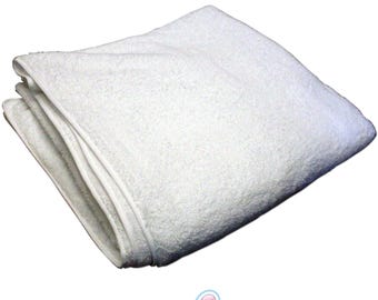 Cuddlz White 48&quot; x 48&quot; (122cmx122cm) Terry Towelling Adult Nappy Cloth Diaper Cotton Towel Nappies Extra Large Incontinence For Men Or Women