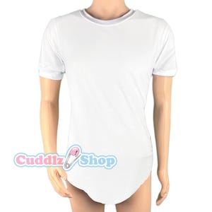 Cuddlz Baby White Stretch Adult Onesie For Men Women With Locking Lockable Zip Option Romper Pyjamas Zipped for Adults