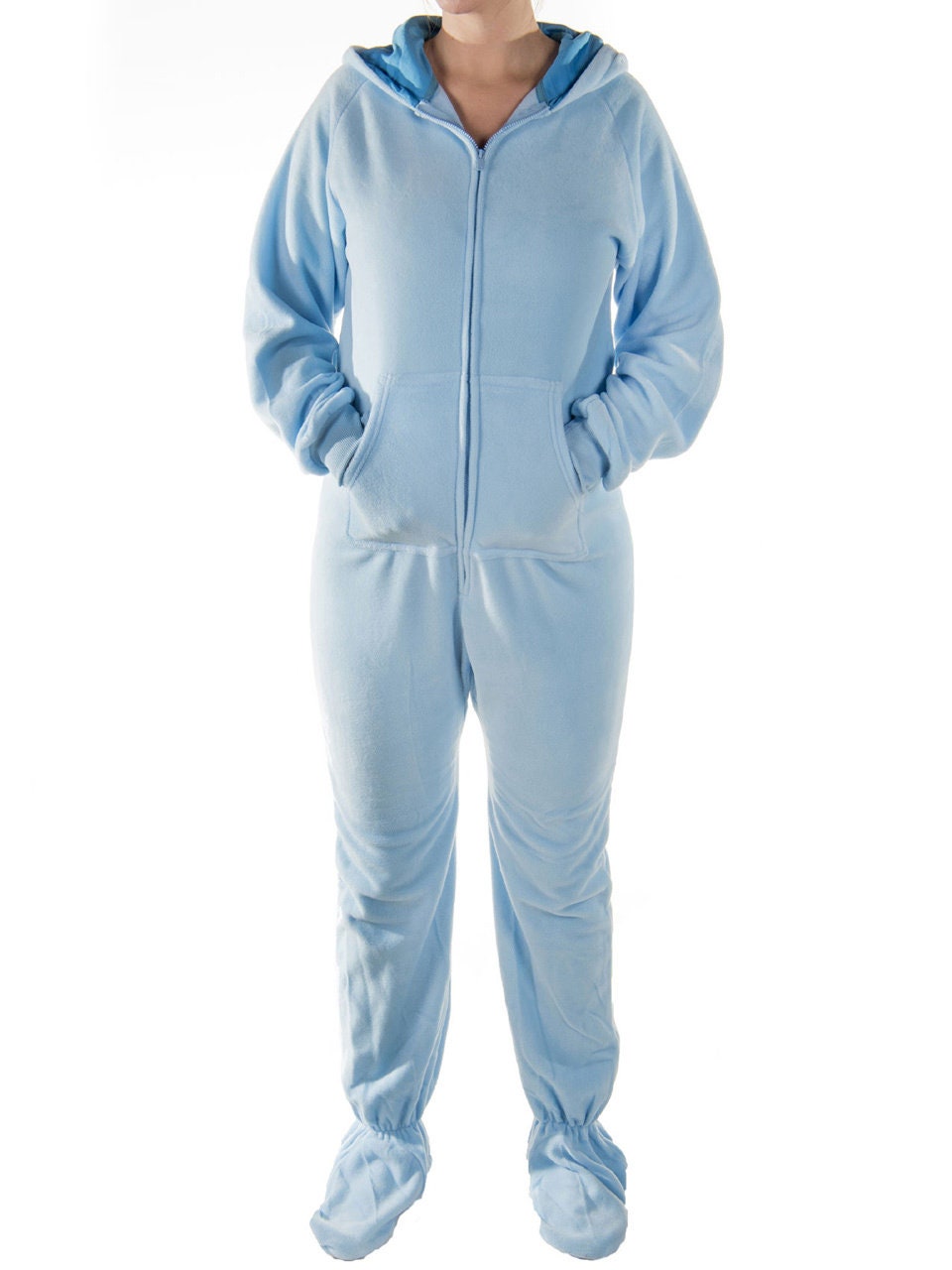 Adult Onesie All In One Fleece Footed Pyjama Romper - Etsy Nederland