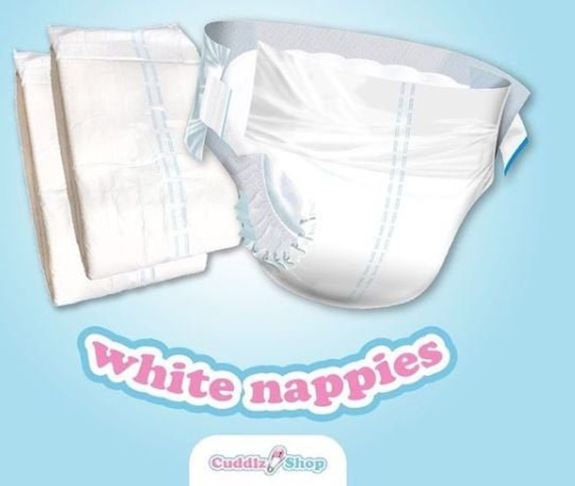 Drydayz One Tape Each Side White Adult Nappies / Diapers 1800 Etsy UK