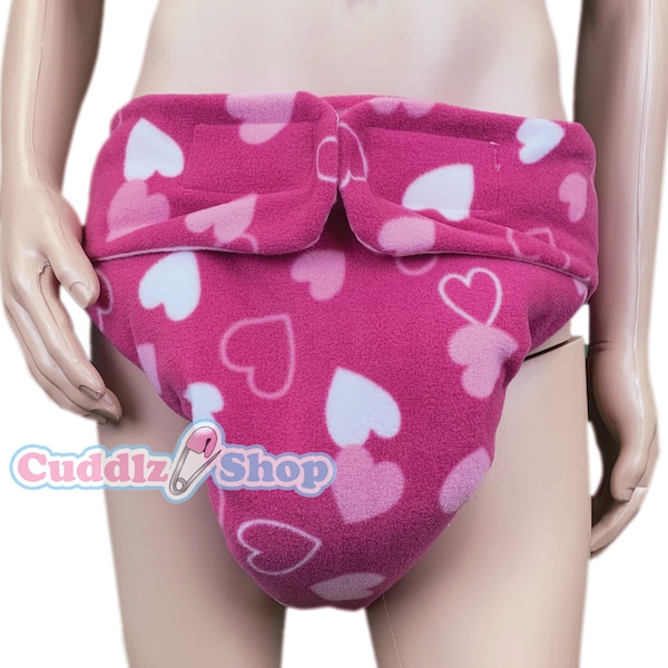 Cuddlz Fleece Front Fastening Padded Nappy Diaper Cover Unisex for Men or Women