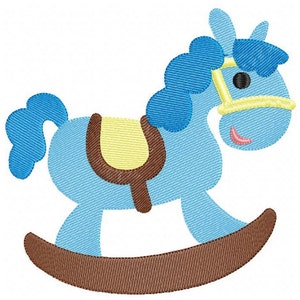 Cuddlz Adult Sized Personalised White Towelling Bib ABDL Extra Large with Rocking Horse  Embroidery Personalisation