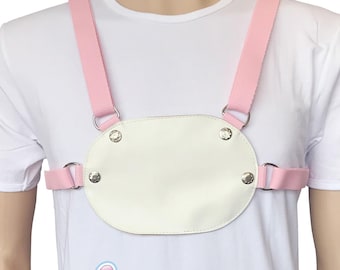 Rênes Cuddlz pour adulte ** Disponibles en bleu bébé ou rose ** Harnais verrouillable avec laisse amovible