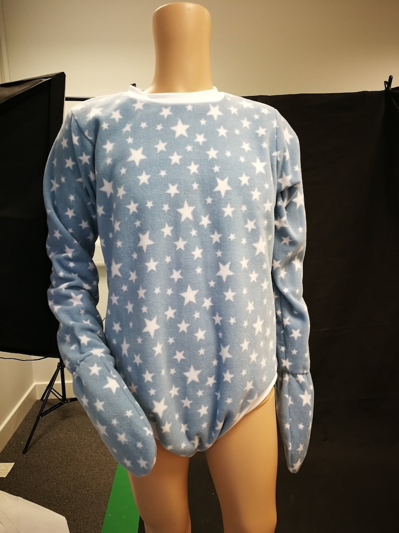 Long Sleeve with mittens to one of our Fleece wincyette or Satin onesies. ADD ON OPTION
