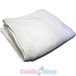 Cuddlz Terry Towelling Thick Adult Washable Nappy Cloth Diaper Cotton Towel Nappy Small to Extra Large Incontinence 42 inches to 60 Inches