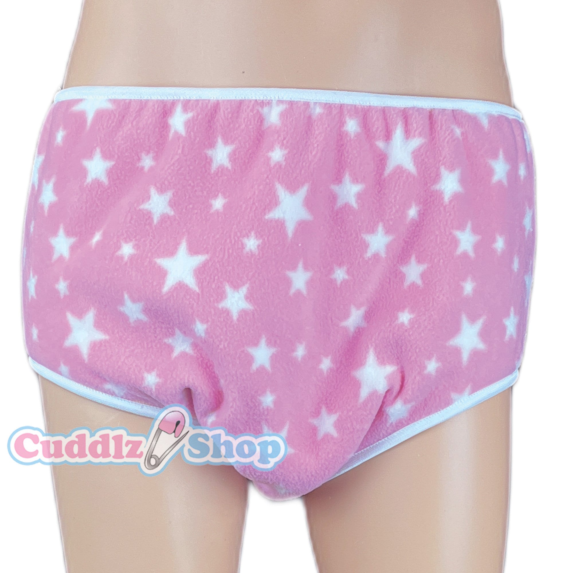 Cuddlz Pink Star Fleece and White Adult Terry Towelling Incontinence Pull  up Pants / Briefs for Men or Women Washable Nappy Diaper -  Canada