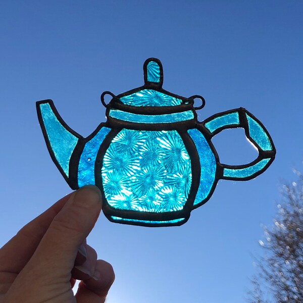 Stained Glass Teapot Etsy