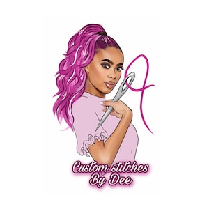 Logotipo de dibujos animados, logotipo de Beautician, logotipo de belleza, logotipo de retrato, logotipo de Mua, logotipo de tecnología de uñas, diseño de logotipos, logotipos hechos a medida logotipo de negocio