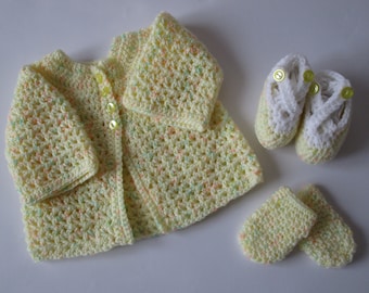 Baby cardigan set