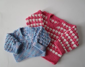 Crochet baby sweater