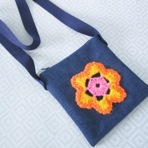 Sample Pocket Bags Denim Flower Bag