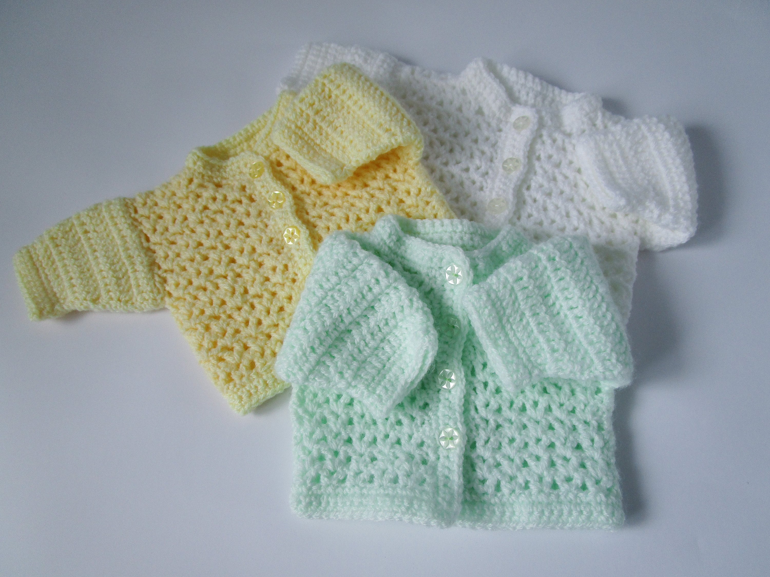 Crochet Premature Baby Cardigan Etsy UK