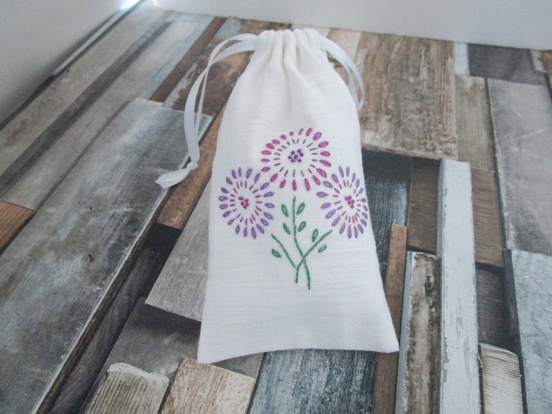 Linen/Cotton Embroidered Bags image 5