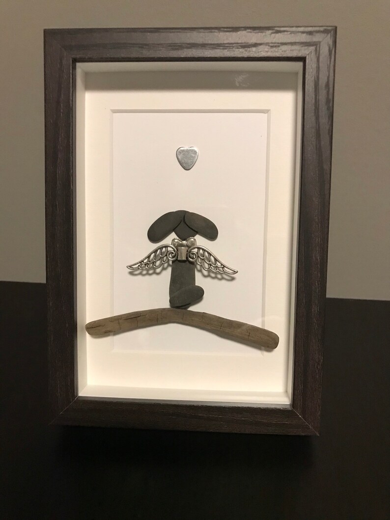 Dog Memorial Pebble Art Etsy