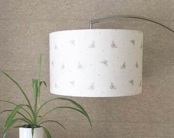 Just Bees Lampshade, Swedish Grey, Home Decor