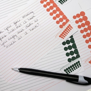 Pyrex Recipe/note - 2 Card Set 4x6 - Dots Pattern - Printable W ...