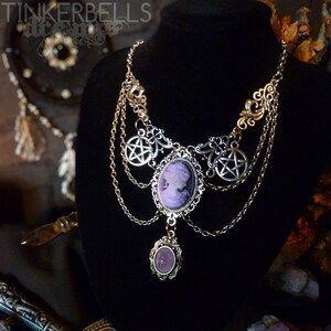 Witchy Woman Purple Velvet Steampunk Tail Jacket with Back Lacing main image 0