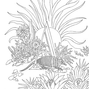 Nature Alphabet Coloring Book