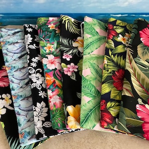 Hawaiian Travel Shoe Bag ~ Hawaiian Fabric Shoe Bag ~ Hawaiian Drawstring Bag ~ Lingerie Bag ~ Travel Shoe Bag ~ Wedding Shoe Bag ~