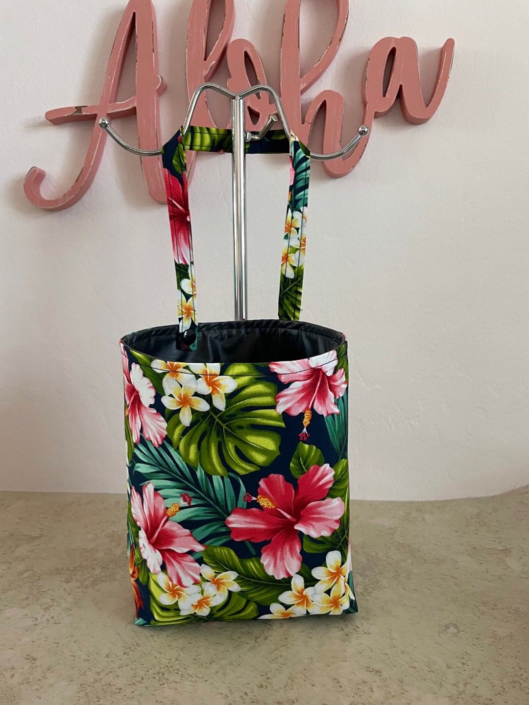 Hawaii Car Trash Bag Hawaiian Fabric Trash Bag Car Litter Etsy