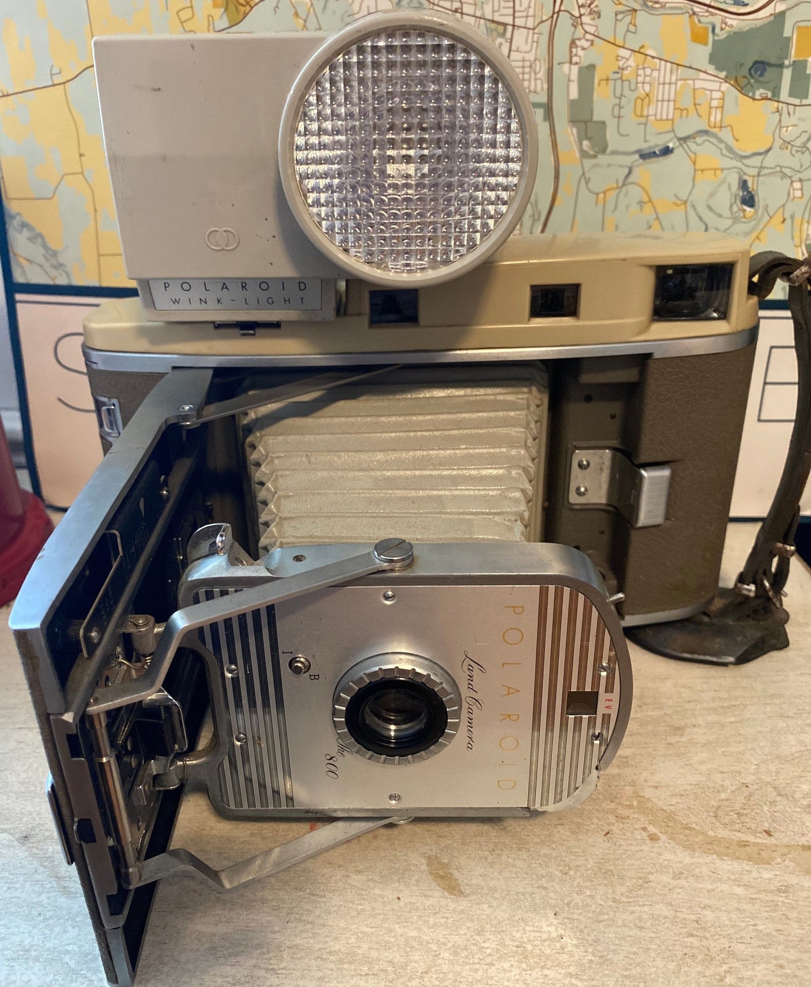 Vintage Polaroid Land Camera the 800 With Photoelectric Etsy