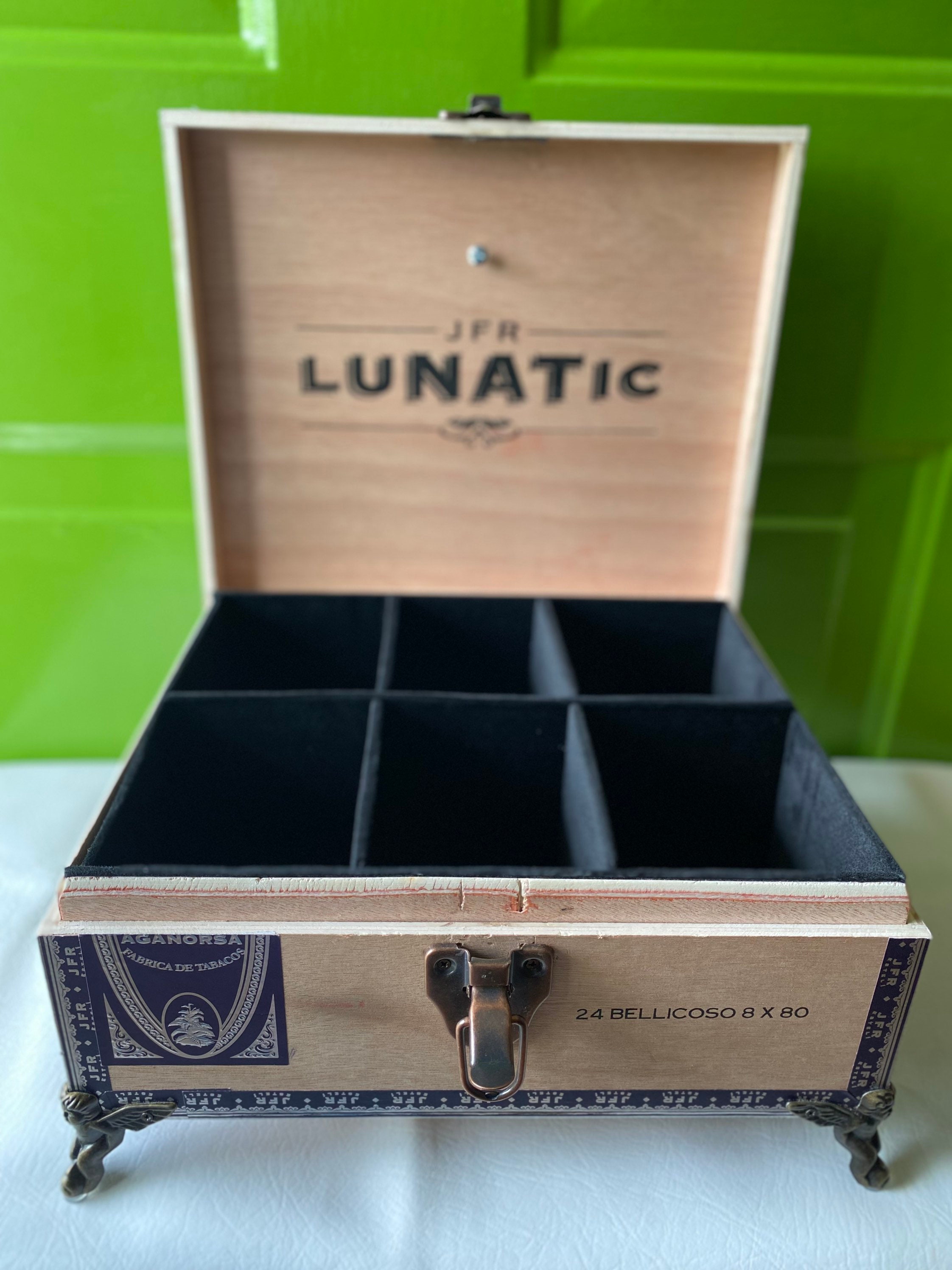 JFR Lunatic Cigar Box Valet Watch Box Jewelry Box Cigar