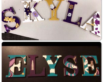 Painted Wooden Letters, PRICE PER LETTER, Super Hero Letters, Nursery letters, Character letters, custom letters, Large Wooden letters