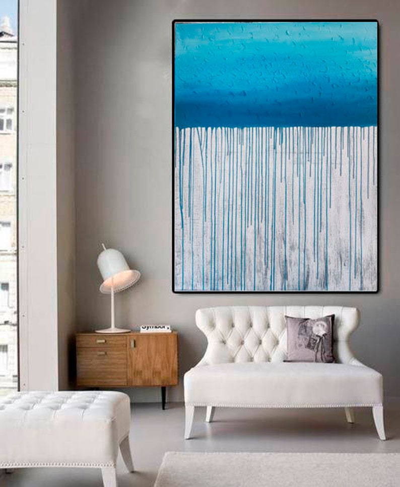Large Painting Oversize Abstract Living Room Wall Art Extra Etsy