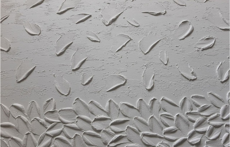 White Rich Texture Painting Oversize Wall Art Rich Texture Photo Inspiration