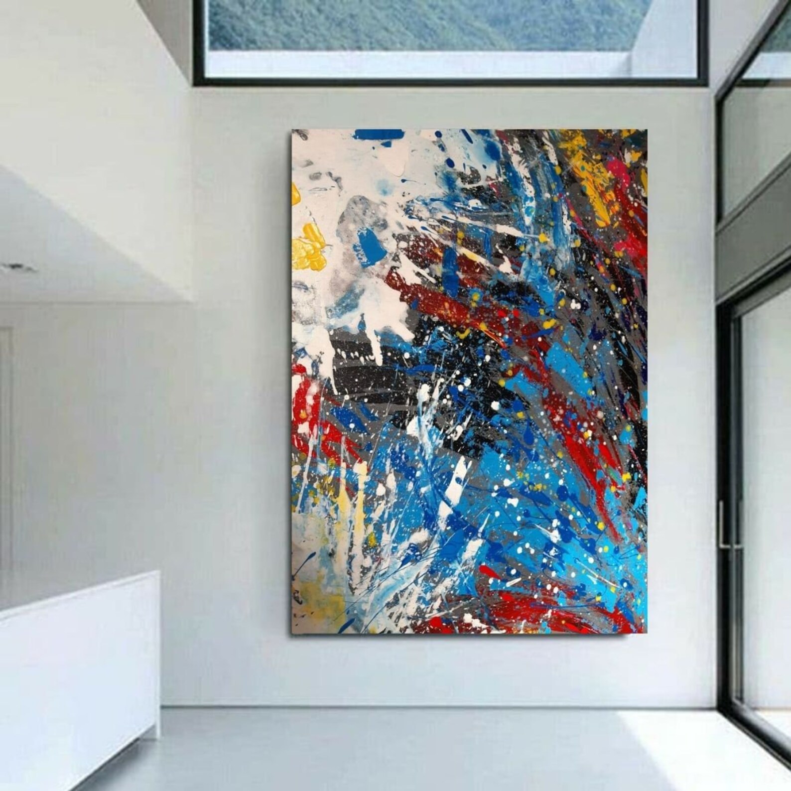 Large Painting Oversize Abstract Wall Art Extra Large Modern Etsy